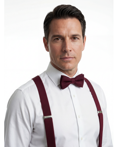 Cravate.tn | Nœud papillon rouge bordeaux