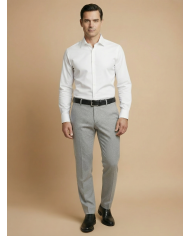 Pantalon en laine : Gris claire