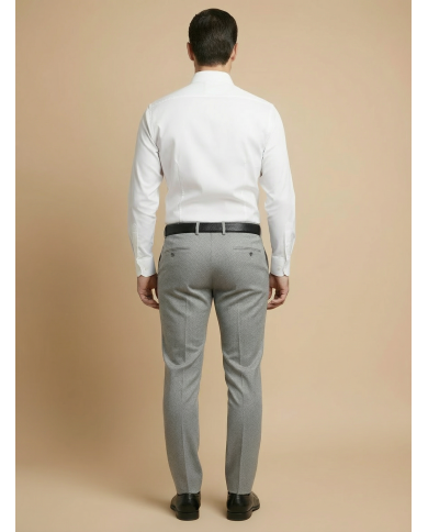 Pantalon en laine : Gris claire