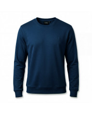 Cravate.tn | Pull col rond en coton - Bleu Indigo