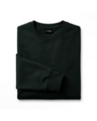 Cravate.tn | Pull col rond en coton - Vert foncé