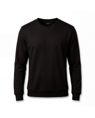 Cravate.tn | Pull col rond en coton - Marron foncé
