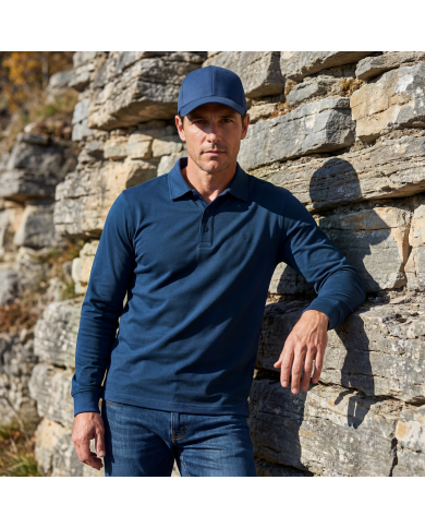 Polo Homme  - Bleu Indigo