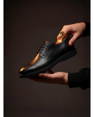 Chaussures Derbie Cuir Mileti- noir