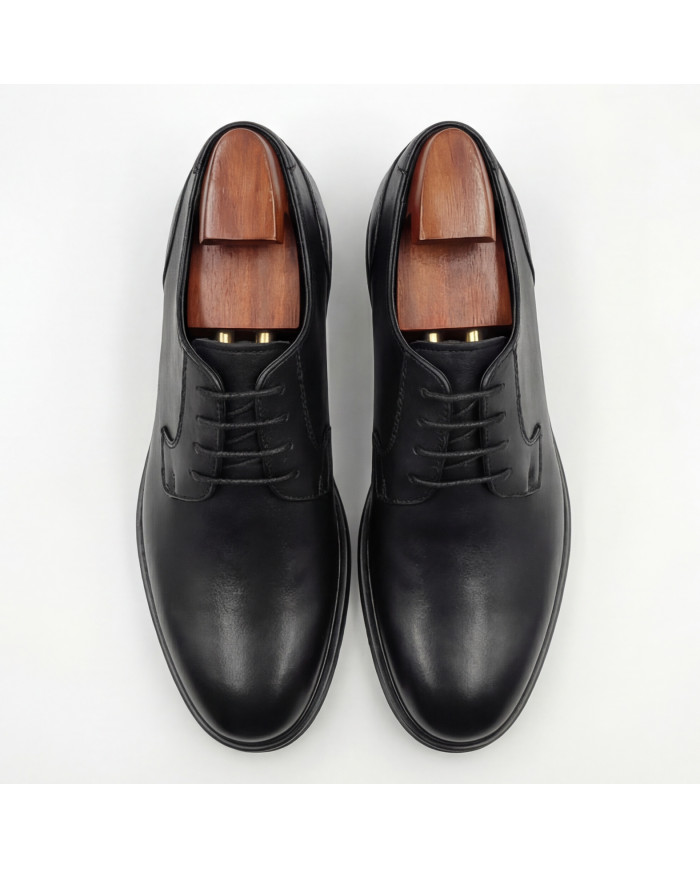 Chaussures Derbie Cuir Mileti- noir