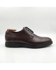 Chaussures Derbie Cuir Mileti- Marron foncé