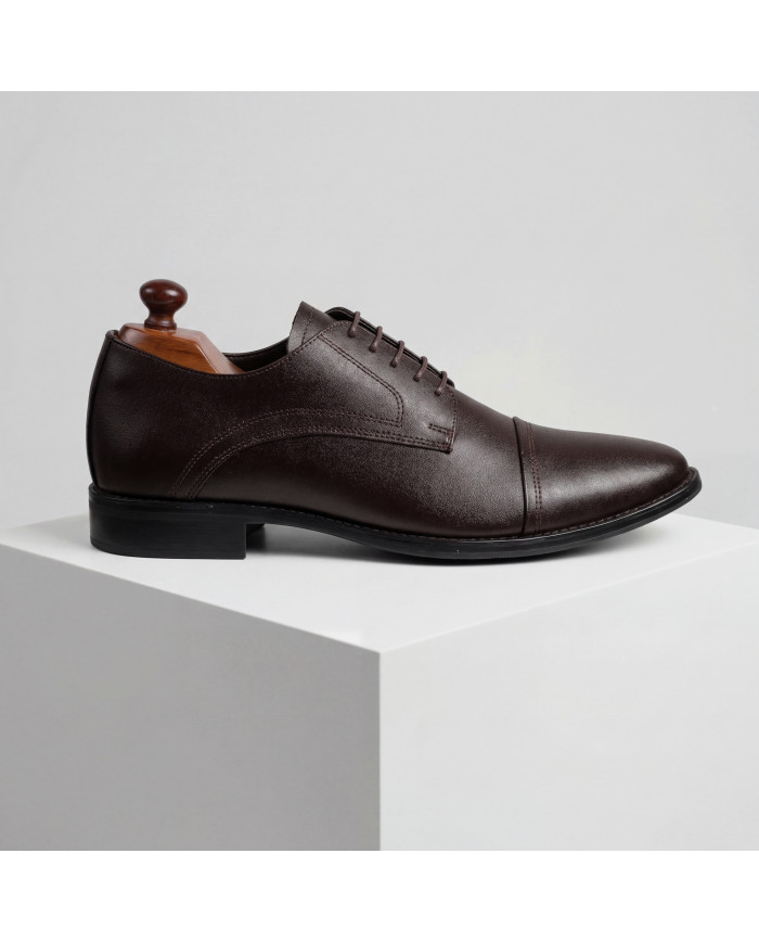 Cravate.tn | Chaussures oxford classique en marron togo