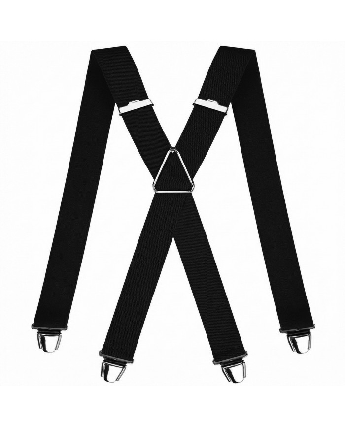 Cravate.tn | Pack 2 Bretelles noir et bleu marine uni