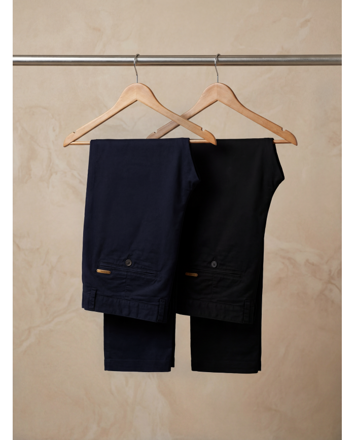 Pack 2 Pantalons Maco homme Noir et bleu marine