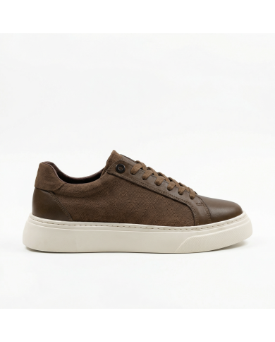 Cravate.tn |  Sneakers Cuir marron tabac