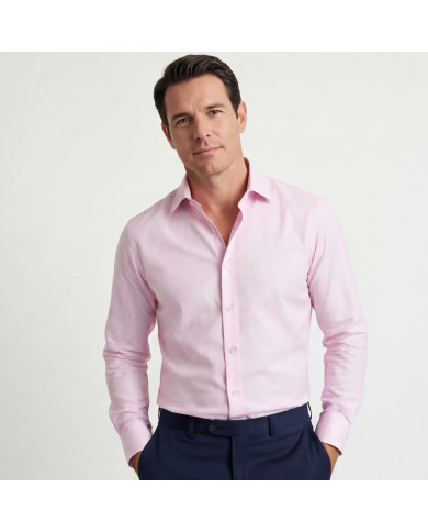 Cravate.tn | Chemise Col ouvert - Rose