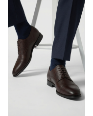 Cravate.tn | Chaussures oxford classique en marron togo
