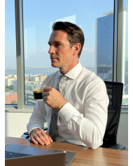 Cravate grise à motifs Paisley