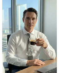 Cravate grise à motifs Paisley