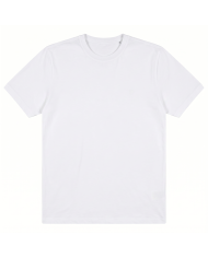 T-shirt blanc col rond 100% coton