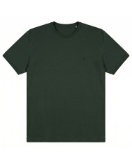 T-shirt vert olive col rond 100% coton