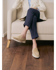 Mocassin homme en nubuck sable