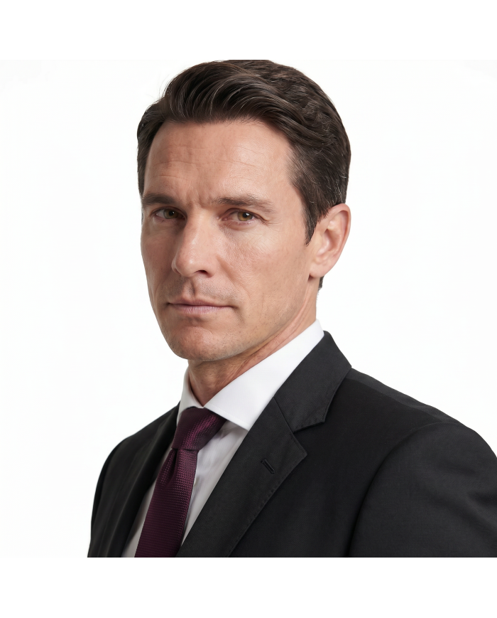 Cravate Burgandy faux uni