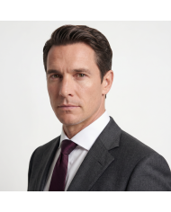 Cravate Burgandy faux uni