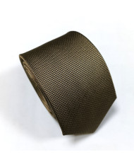 Cravate Brun olive faux uni