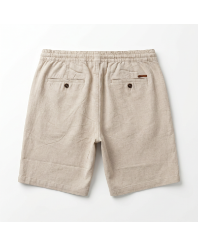 Cravate.tn | Bermuda lin avec cordon beige sable