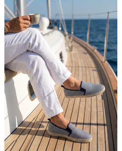 Cravate.tn | Espadrille Halfa marine sans lacet