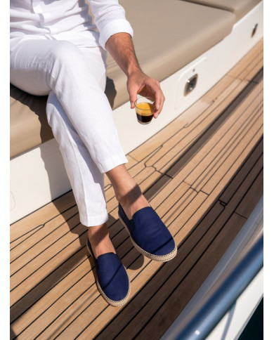 Cravate.tn | Espadrille Halfa bleu marine sans lacet