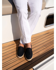 Cravate.tn | Espadrille Halfa noir sans lacet