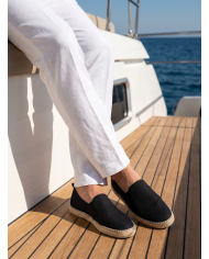 Cravate.tn | Espadrille Halfa noir sans lacet