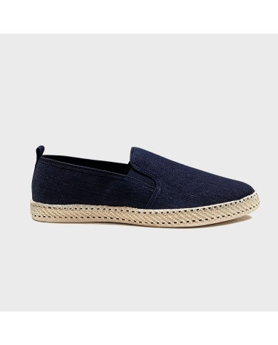 Cravate.tn | Espadrille Halfa bleu jeans sans lacet
