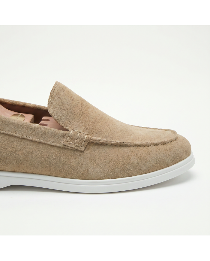 Mocassin homme en nubuck sable