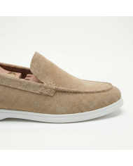 Mocassin homme en nubuck sable