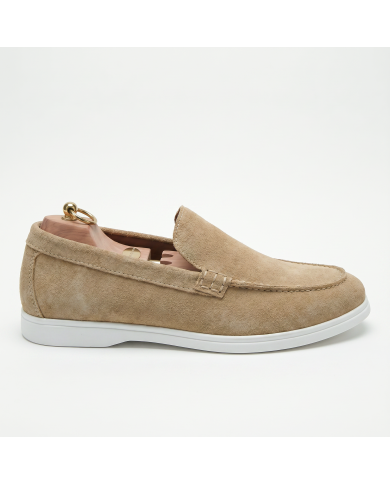 Mocassin homme en nubuck sable