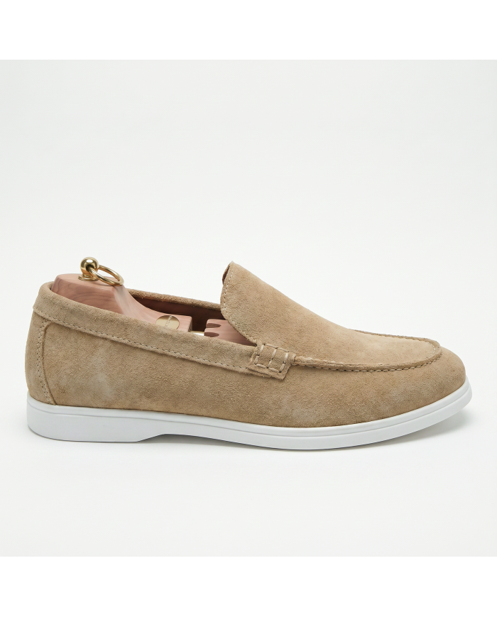 Mocassin homme en nubuck sable