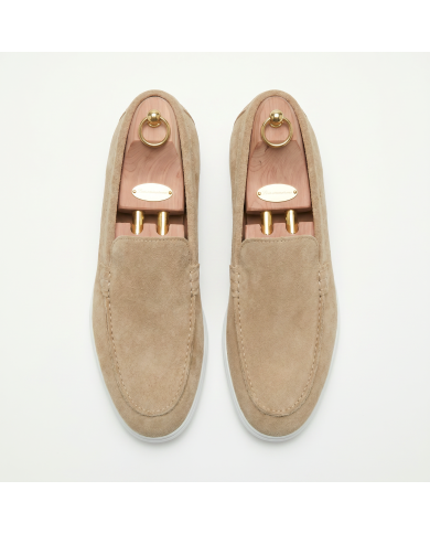 Mocassin homme en nubuck sable