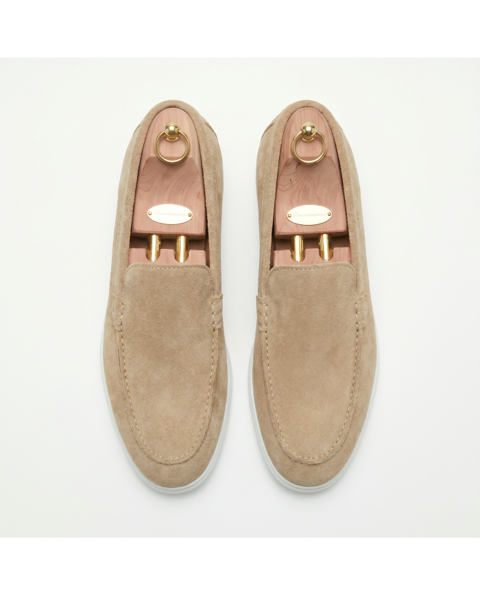 Mocassin homme en nubuck sable