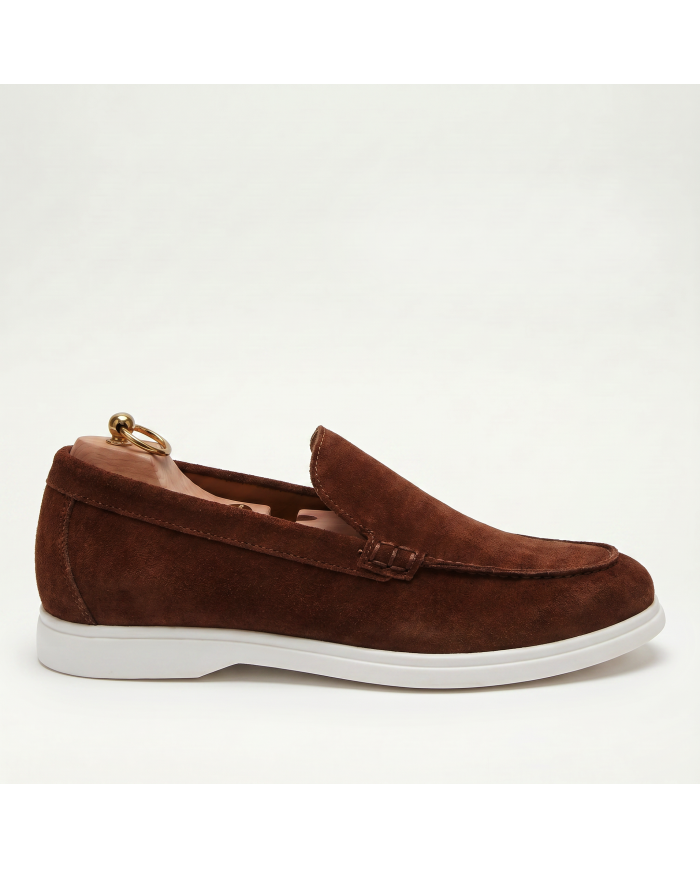 Mocassin homme en nubuck café