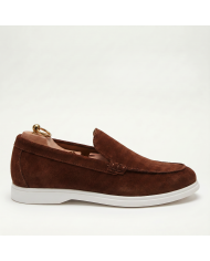 Mocassin homme en nubuck café