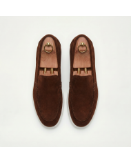 Mocassin homme en nubuck café