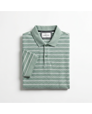 Polo en coton piqué vert d'eau