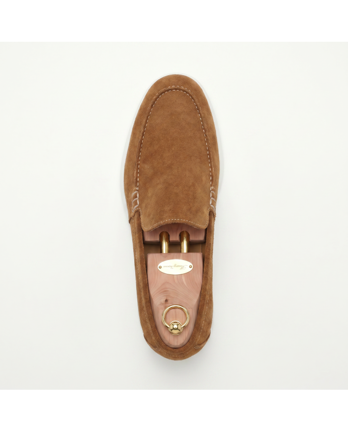 Mocassin homme en nubuck Camel