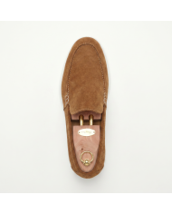 Mocassin homme en nubuck Camel