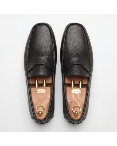 Mocassin 100% Cuir : Noir