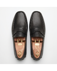 Mocassin 100% Cuir : Noir