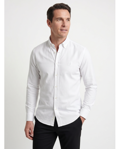 chemise-oxford-blanche-col-boutonne