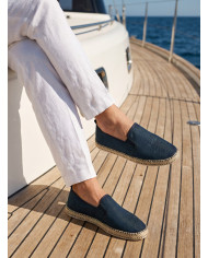 Cravate.tn | Espadrille Halfa bleu jeans sans lacet