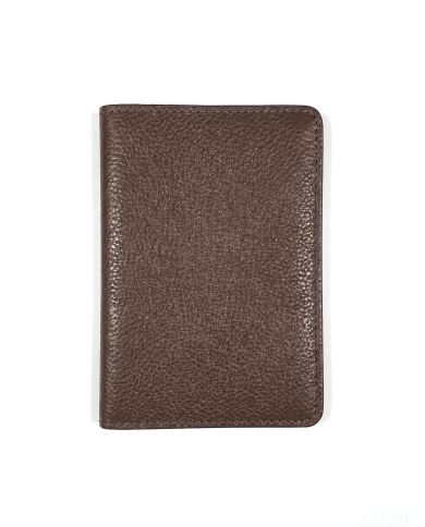Cravate.tn |  Porte Passeport en cuir noir grainé