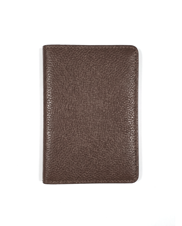 Cravate.tn |  Porte Passeport en cuir noir grainé