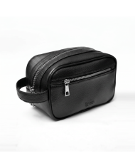 Cravate.tn | Trousse pour homme Noir Grainé