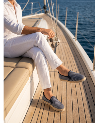 Cravate.tn | Espadrille Halfa marine sans lacet
